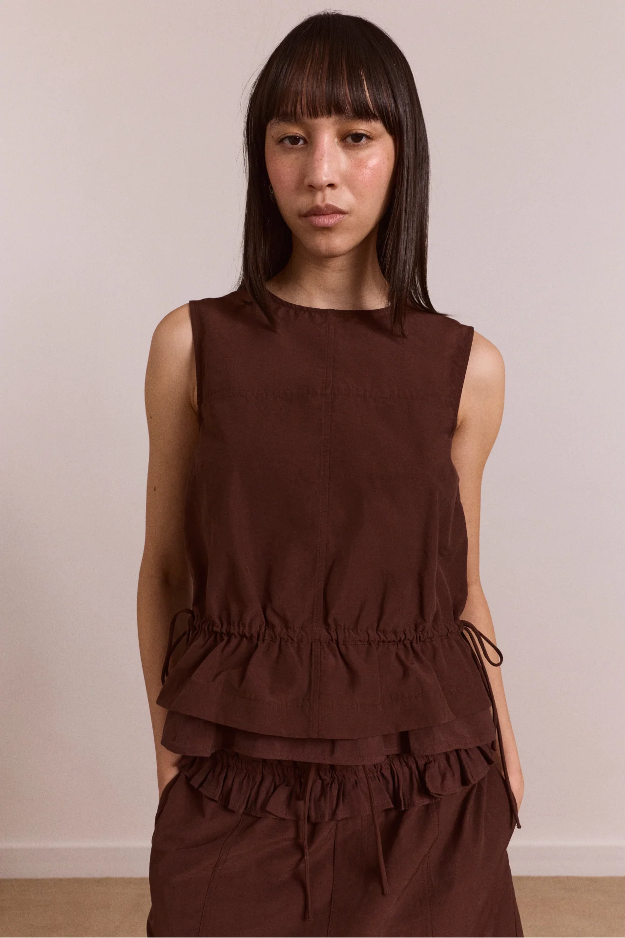 Ailani  Blouse - Choc