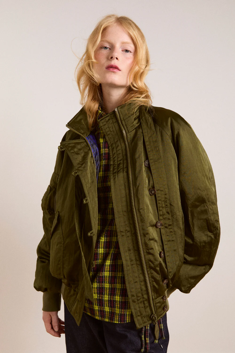 Joanie Bomber - Olive