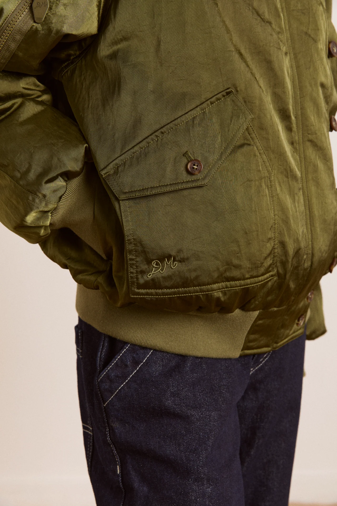 Joanie Bomber - Olive