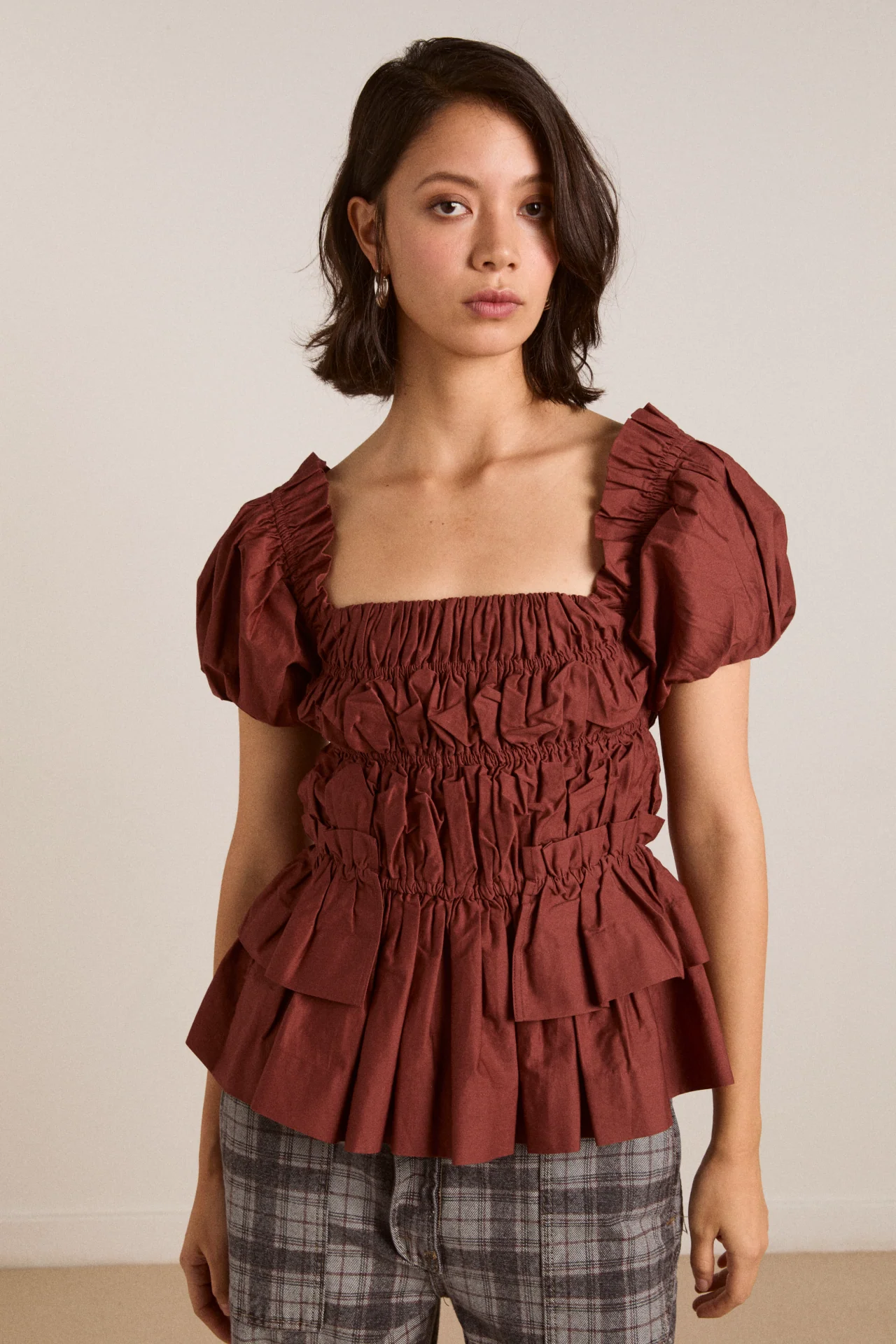 1829-lyza-blouse-brick-1.webp Lyza Blouse - Brick