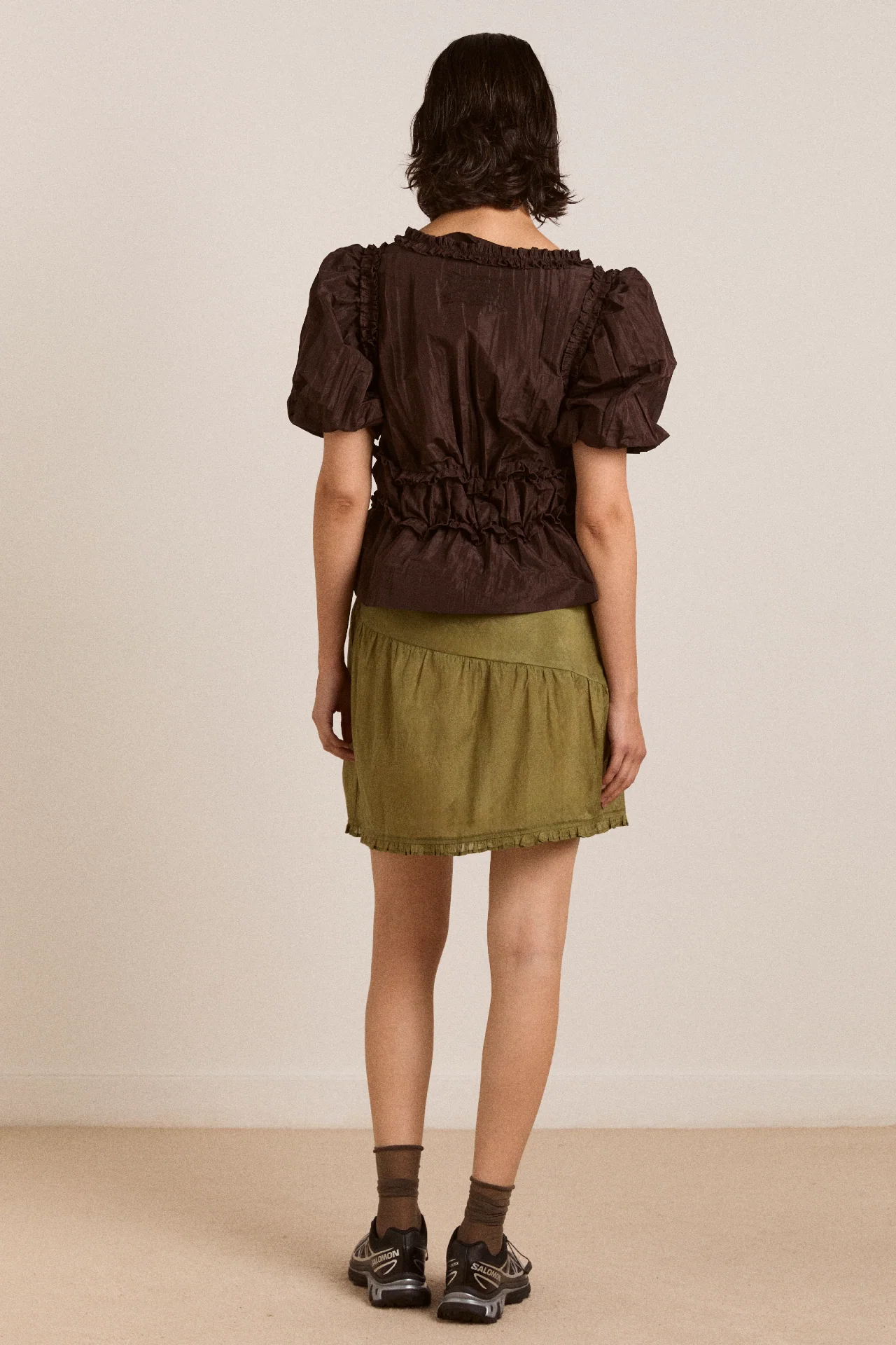 Evelyn Sheer Skirt - Olive