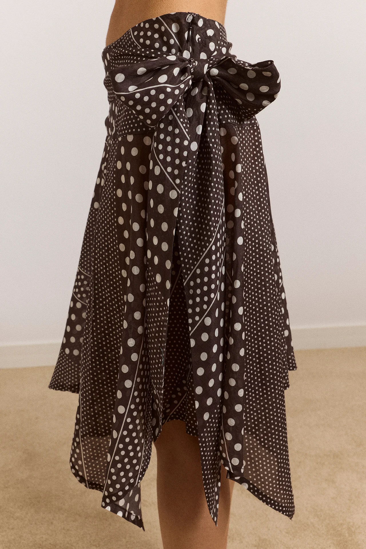 Parker Hanky Hem Skirt - Washed Black Spot