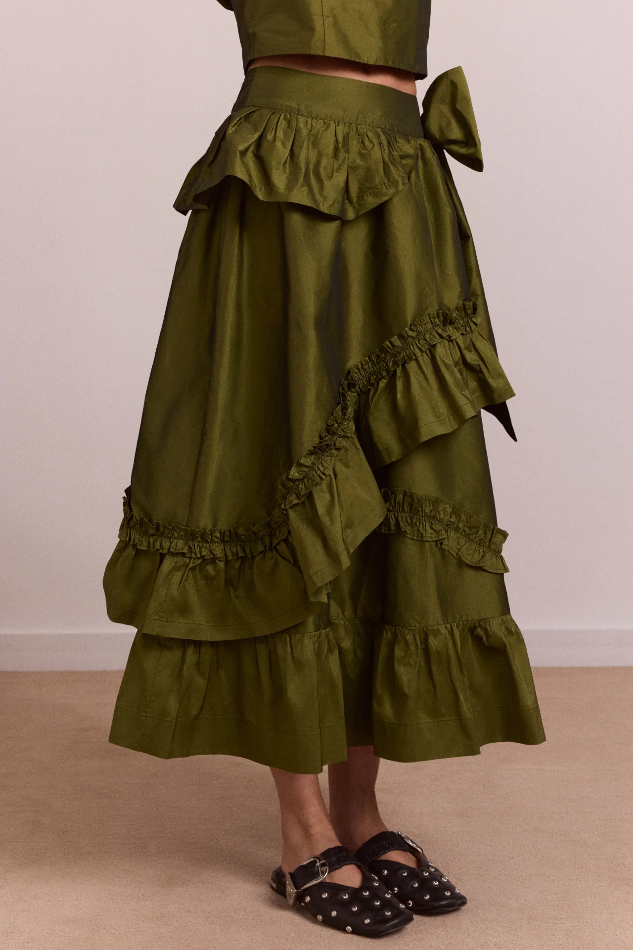 1955-constance-midi-skirt-olive-1.webp Constance Midi Skirt - Olive