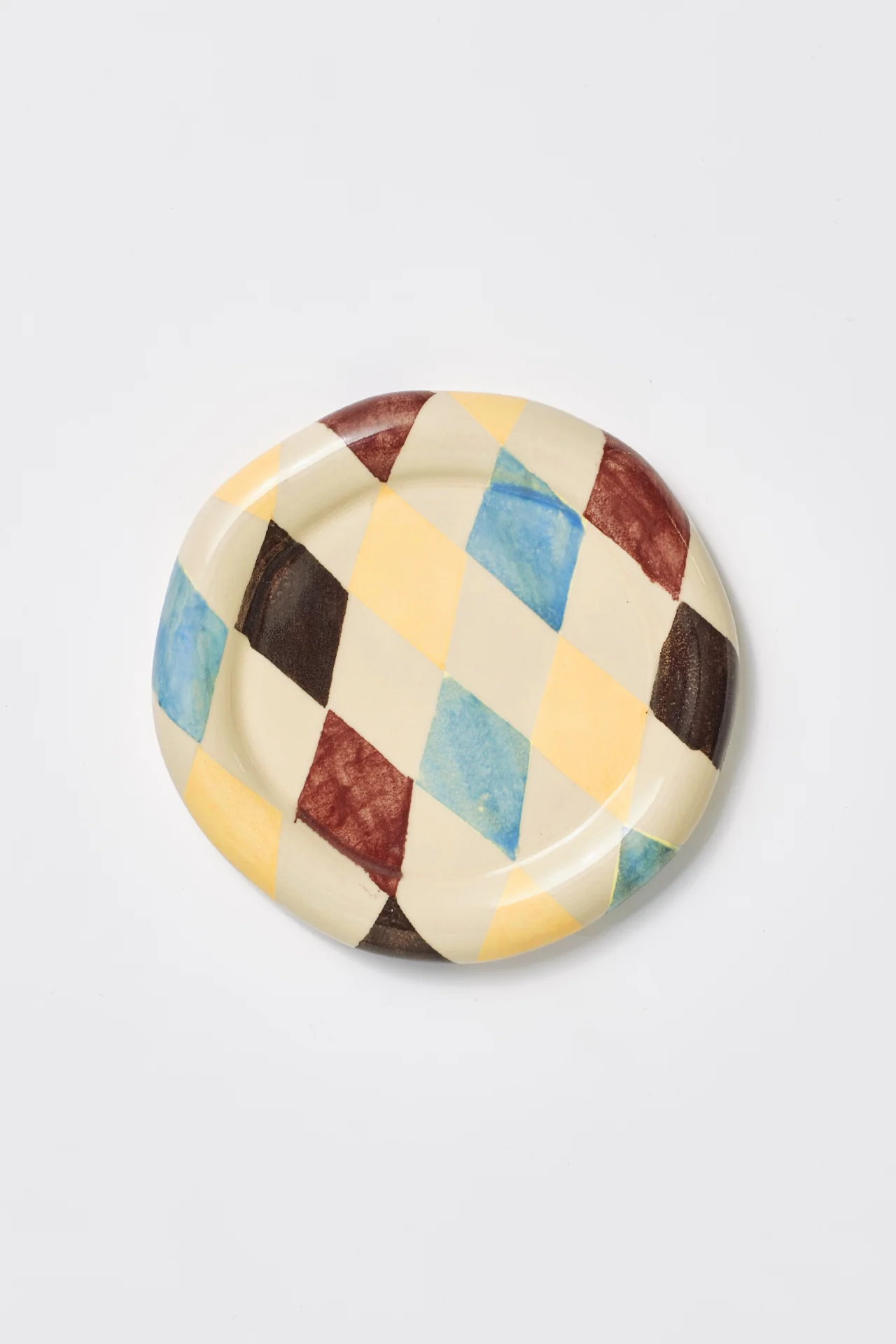 Hand Painted Harlequin Saucer