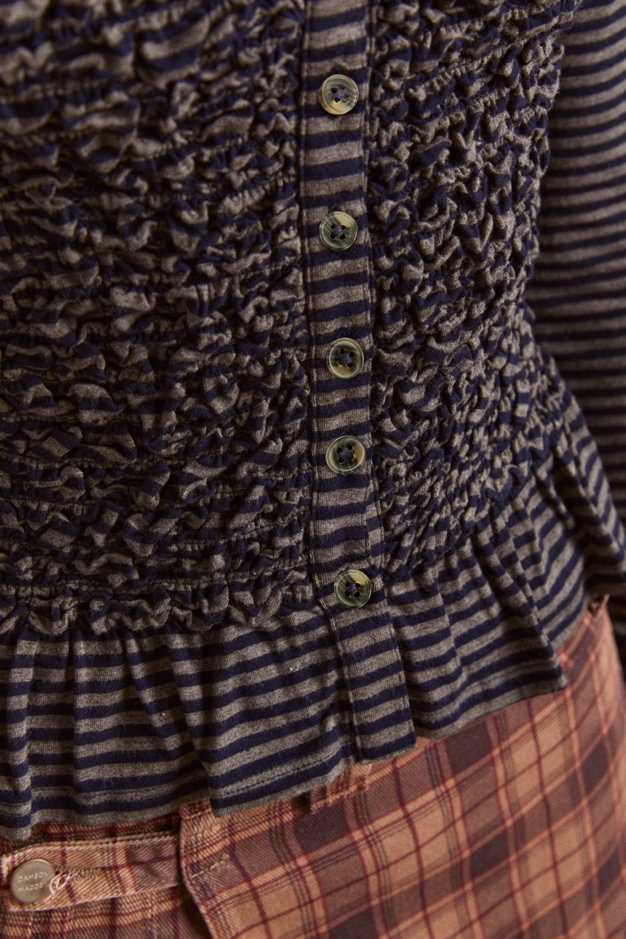 2482-peggy-smocked-cardi-blue-stripe-8.webp Peggy Smocked Cardi - Blue Stripe