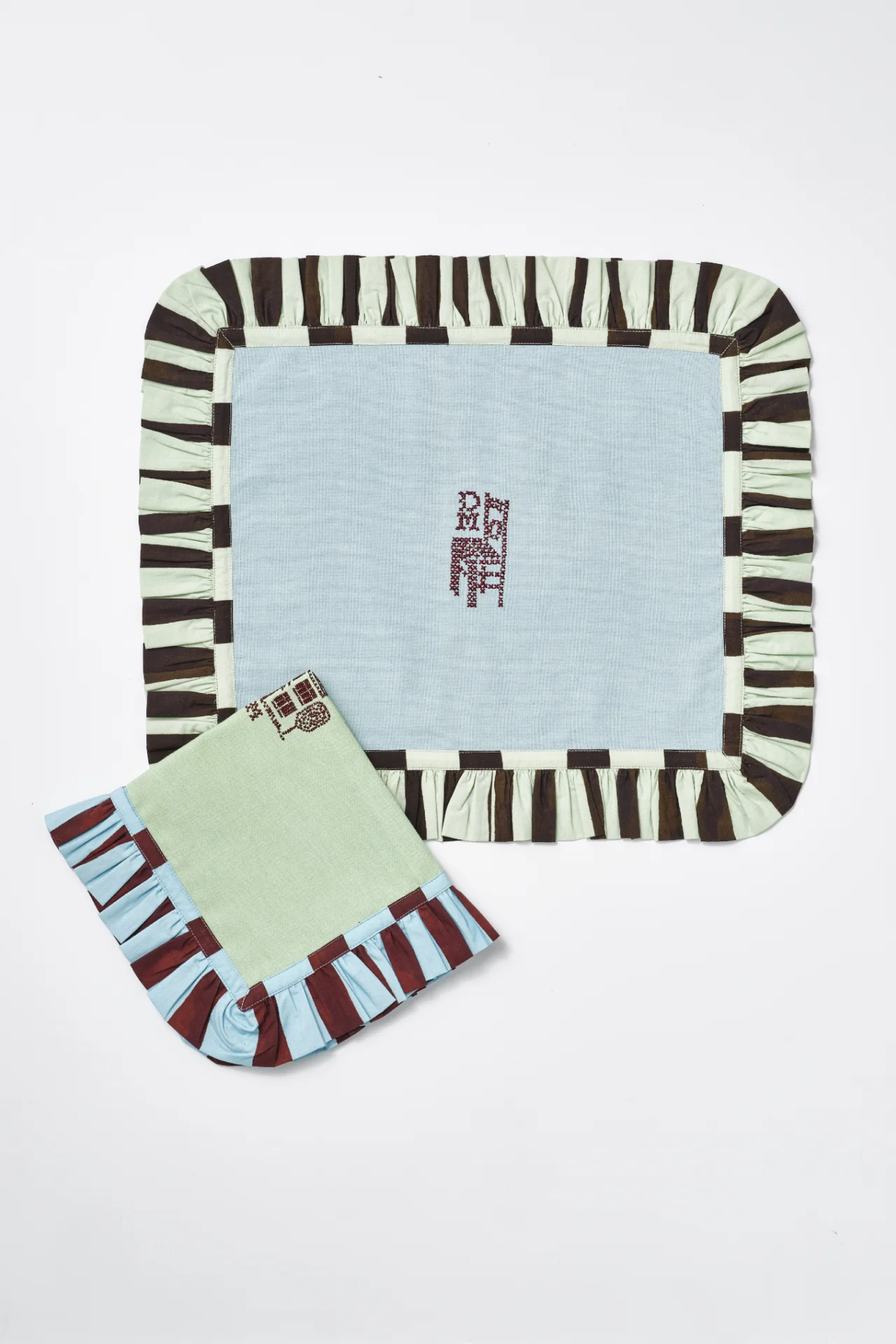 Set Of Placemats - Blue/Green