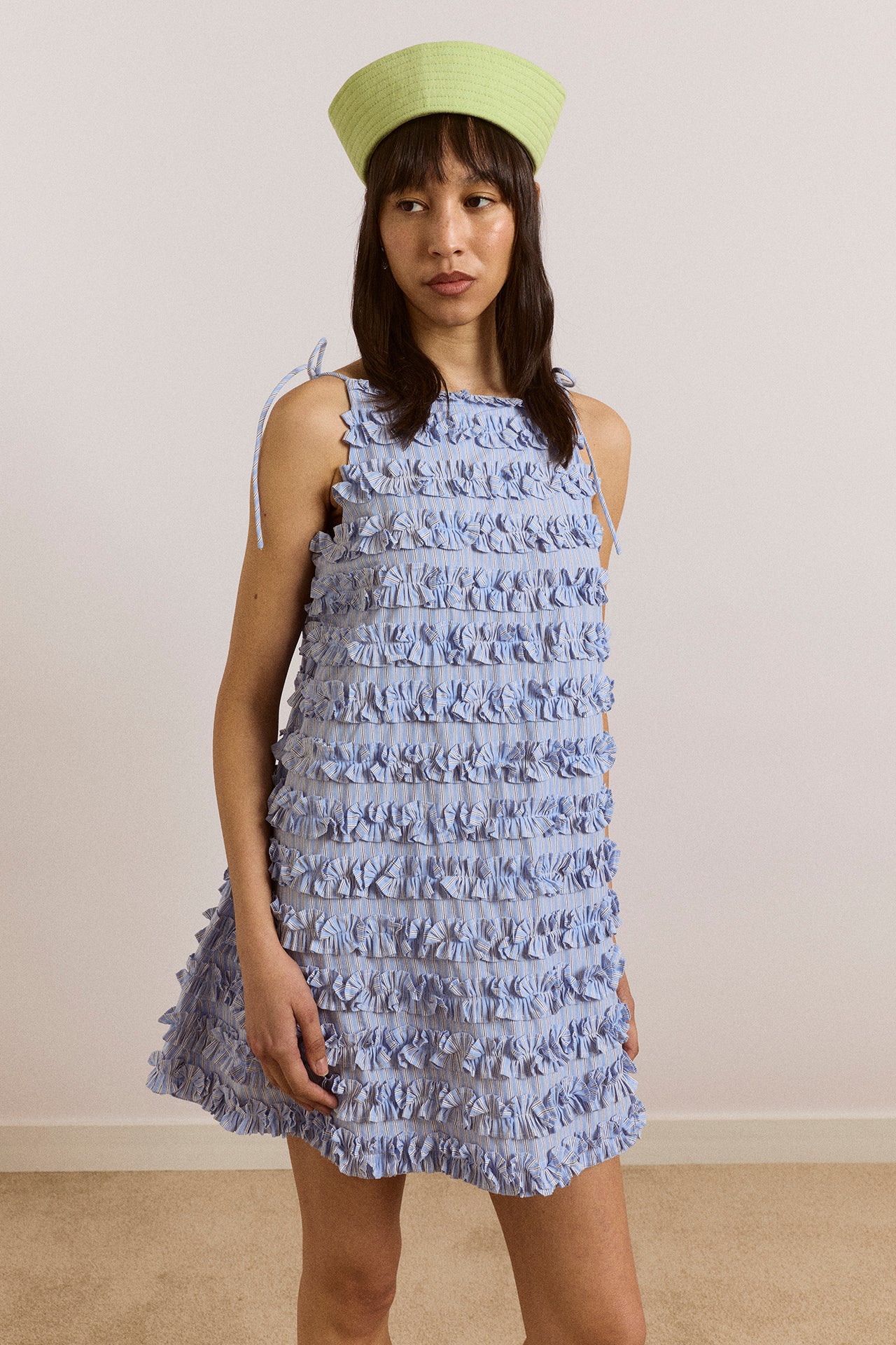 312-leili-ruffle-mini-dress-mini-blue-stripe-4.jpg Leili Ruffle Mini Dress- Mini Blue Stripe