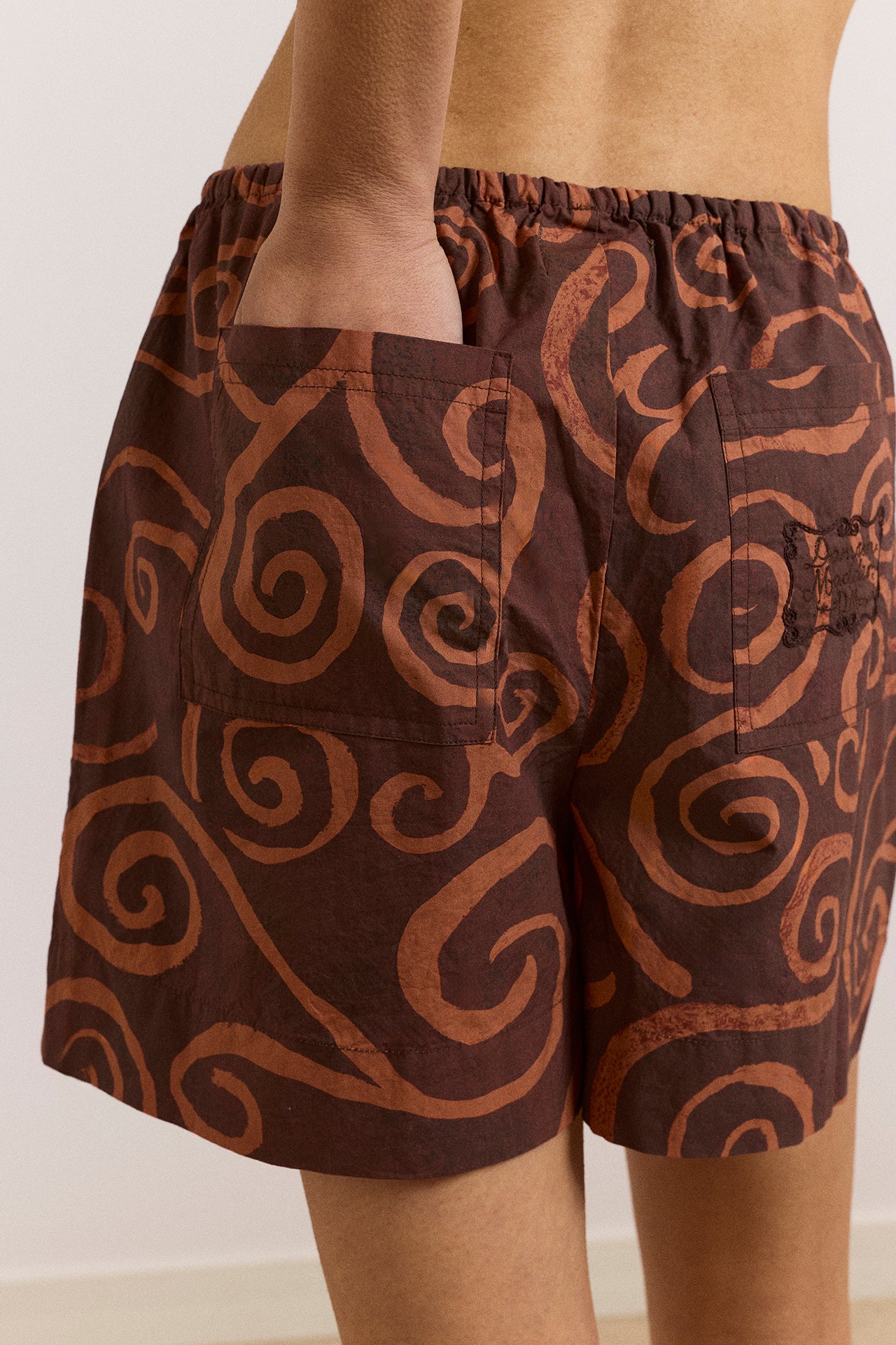 384-afina-pull-on-short-swirl-print-7.jpg Afina Pull On Short - Swirl Print