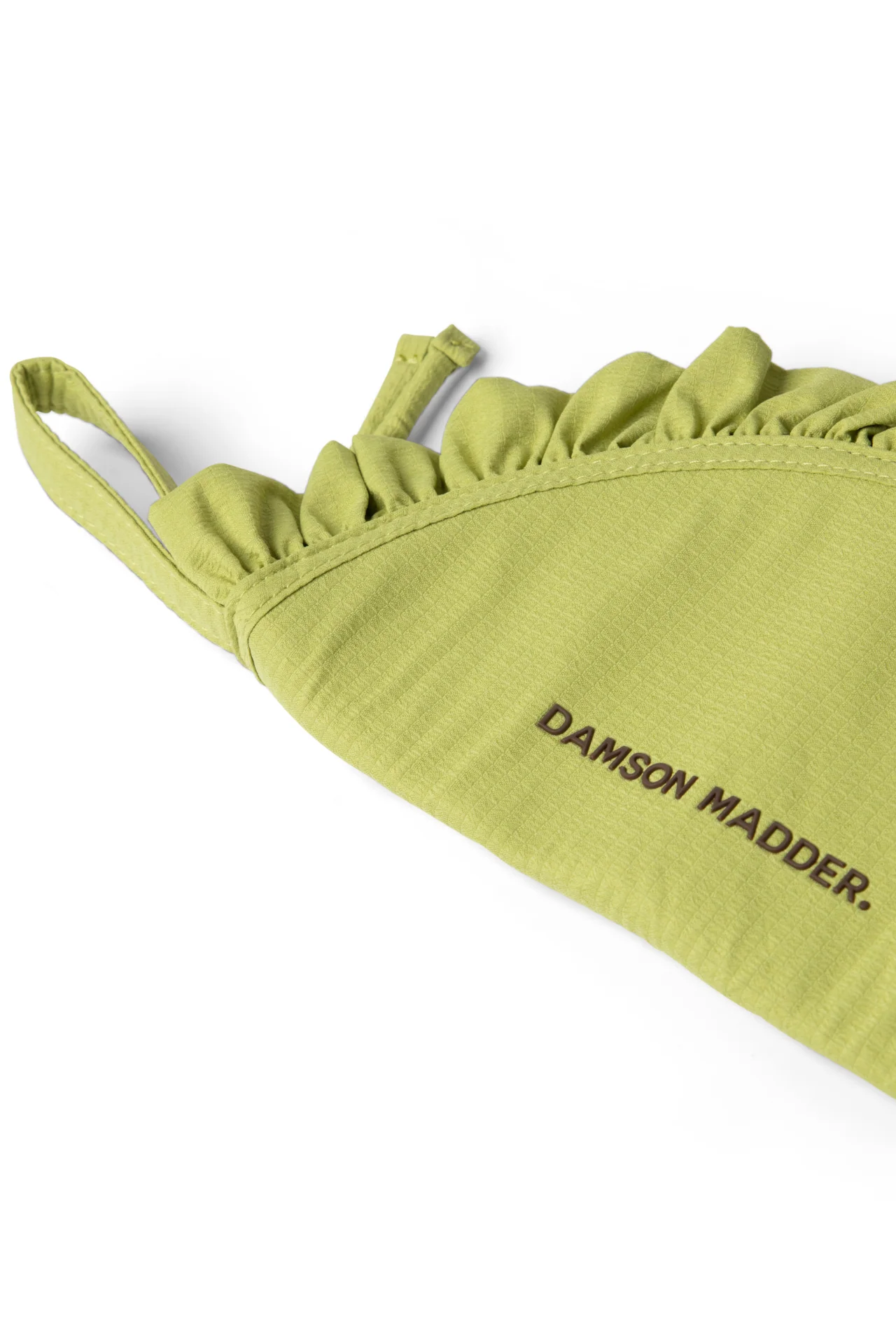 57-ruffle-half-moon-makeup-bag-celery-3.webp Ruffle Half Moon Makeup Bag - Celery
