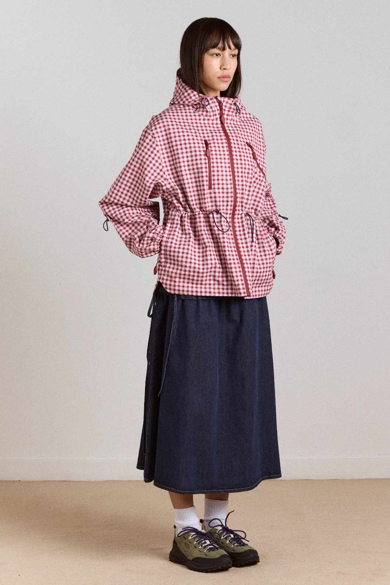matilda raincoat - cherry gingham
