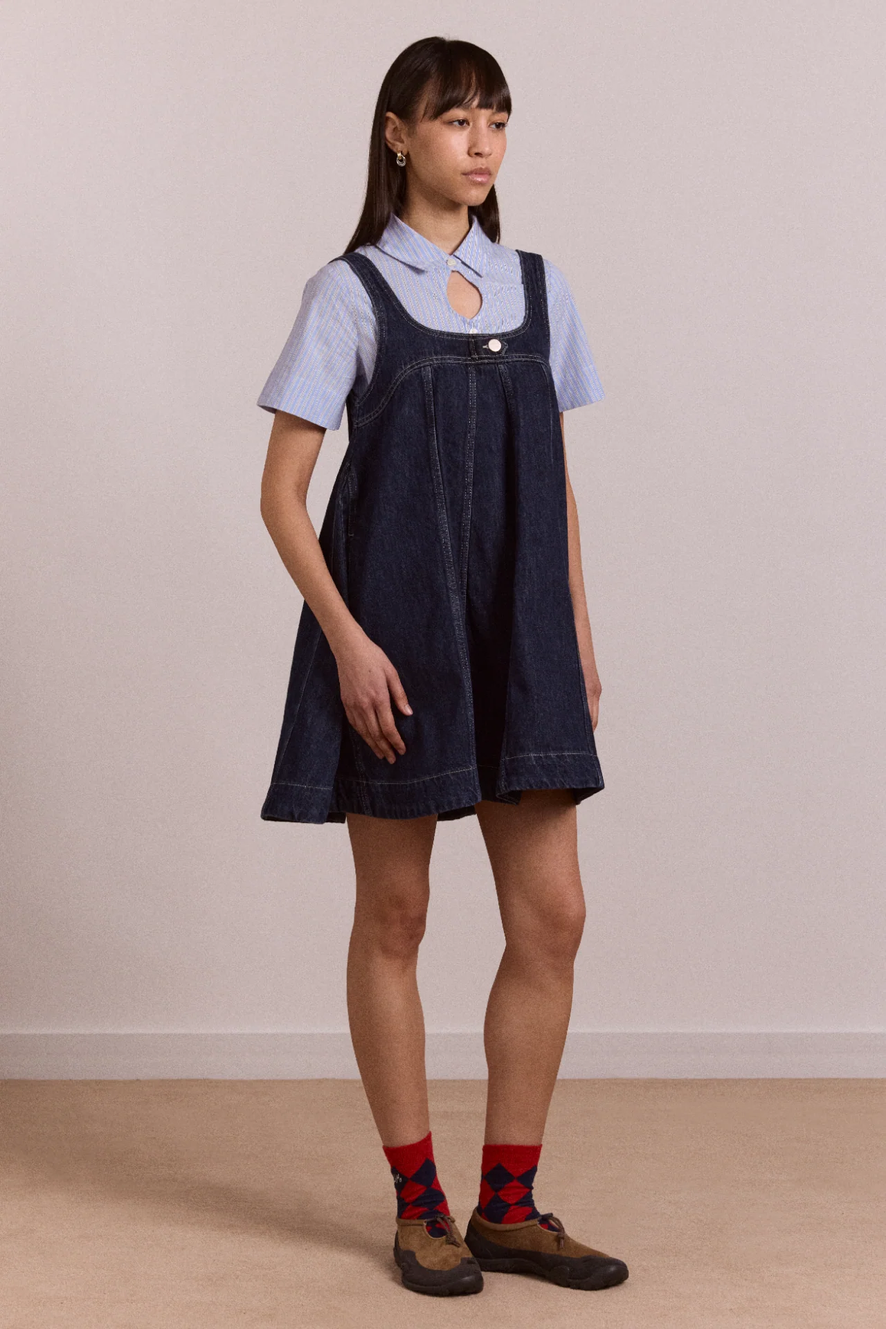 Immy Mini Dress - Dark Wash
