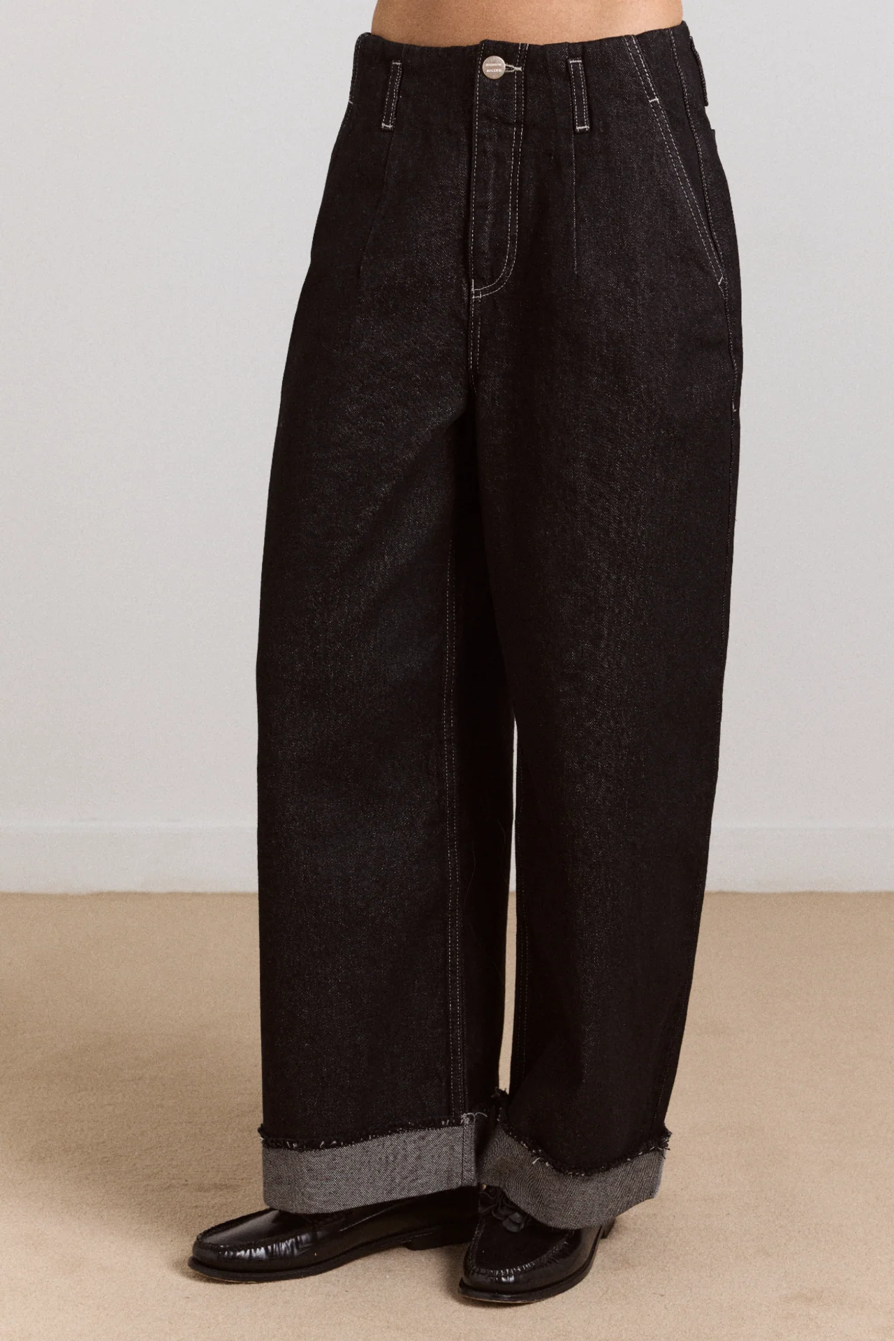 Loose Fit Pascal Jeans - Black Wash