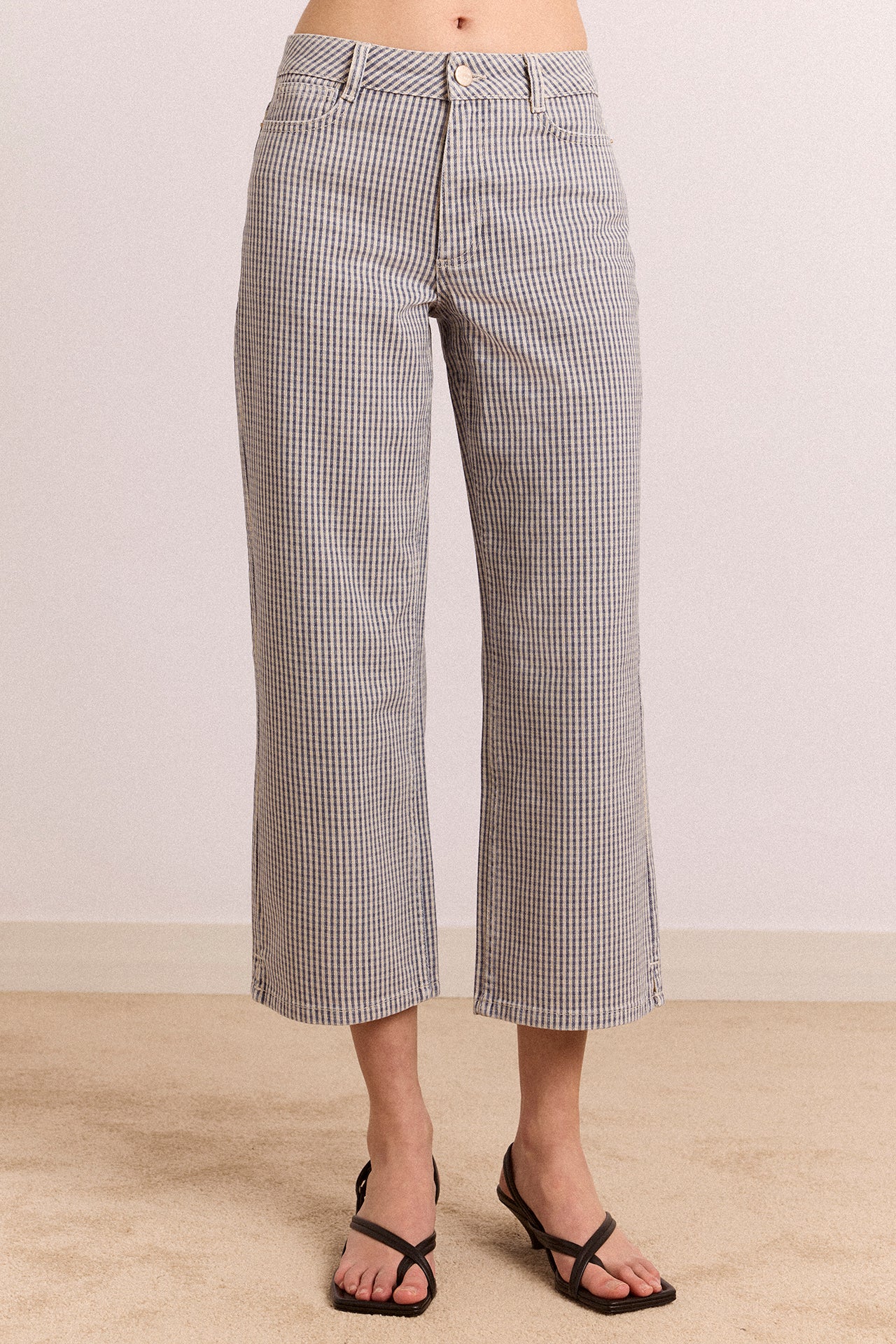 944-anya-capri-jeans-micro-check-1.jpg Anya Capri Jeans - Micro Check